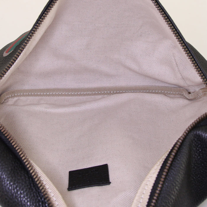 Pochette-ceinture Gucci   en cuir noir - Detail D2