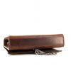 Borsa a tracolla Saint Laurent Kate Pompon modello piccolo in pelle marrone - Detail D4 thumbnail