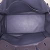 Hermes Birkin 40 cm handbag in grey leather taurillon clémence - Detail D2 thumbnail