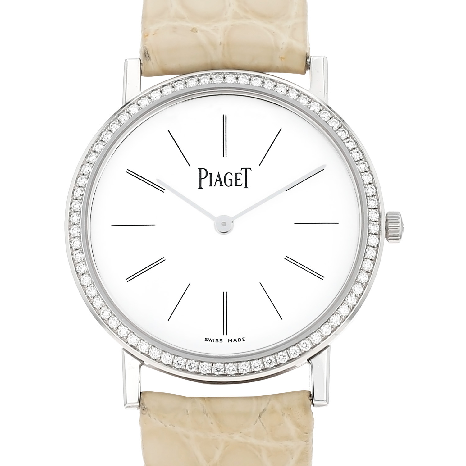 Piaget Altiplano watch in white gold Ref: P10245 Circa 2010