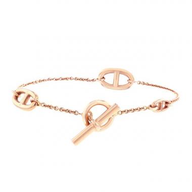 Brazalete Hermes Chaine d'Ancre en oro rosa