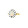 Vintage end of the 19th Century ring in yellow gold,  opal and diamonds - 00pp thumbnail