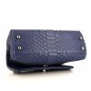 Bolso de mano Chanel Coco Handle en piel de pitón azul - Detail D5 thumbnail