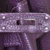Borsa Hermes Birkin 40 cm in pelle togo viola Raisin - Detail D4 thumbnail