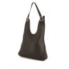 Hermes Massai shoulder bag in chocolate brown leather - 00pp thumbnail