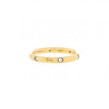 Sortija Pomellato Lucciole en oro rosa y diamantes