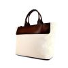 Berluti weekend bag in beige canvas and brown leather - 00pp thumbnail