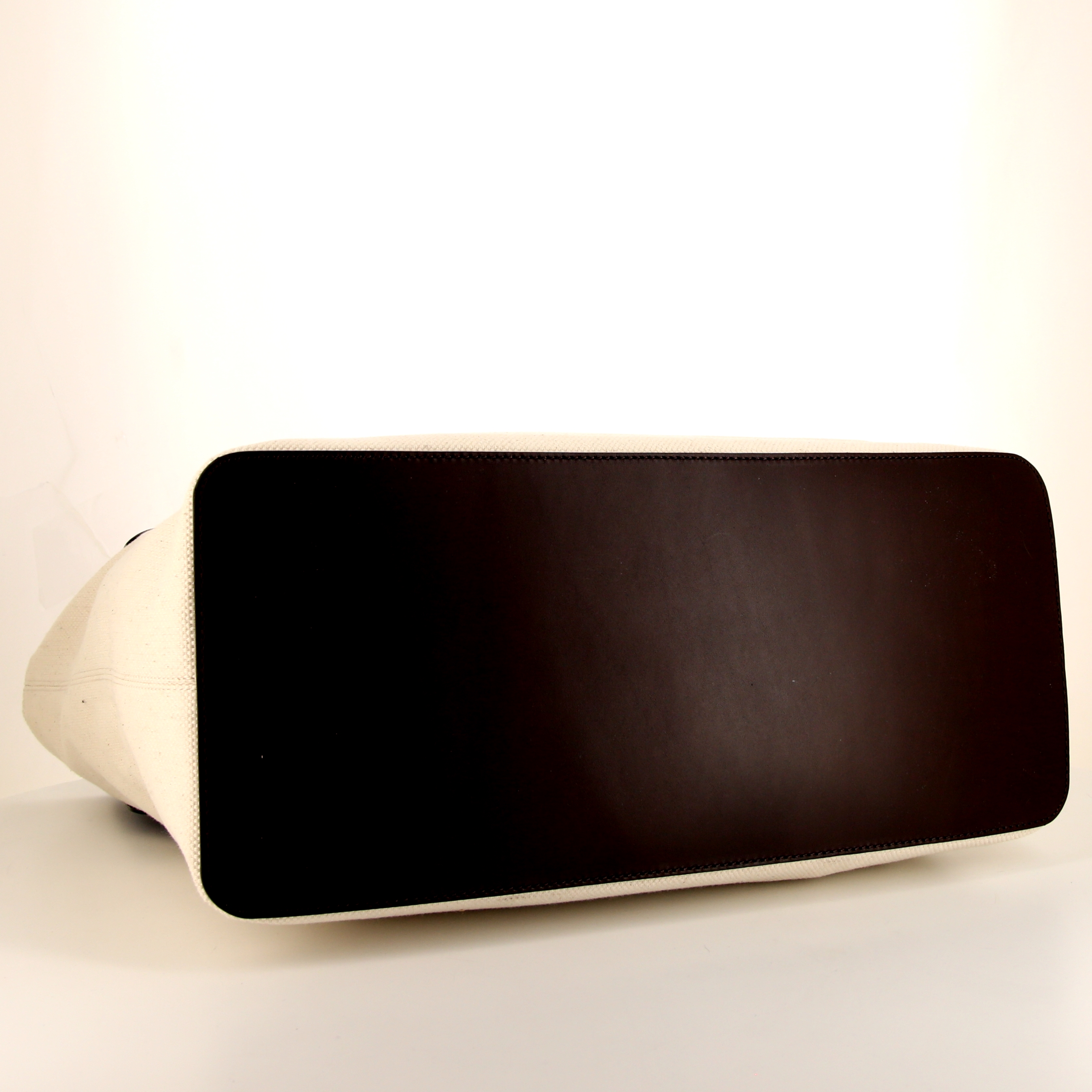 Borsa weekend Berluti in tela beige e pelle marrone - Detail D4