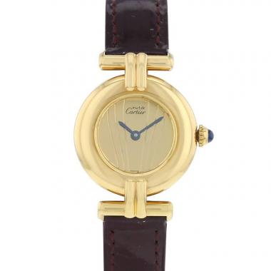 Cartier Colisee watch in gold plated Ref:  590002 Circa  1980