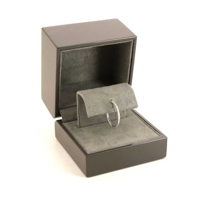 Messika Gatsby wedding ring in white gold and diamonds - Detail D2