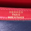 Bolso de mano Hermès Vintage en cuero box rojo y azul - Detail D4 thumbnail