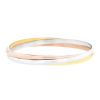 Cartier Trinity small model bangle in 3 golds - 00pp thumbnail