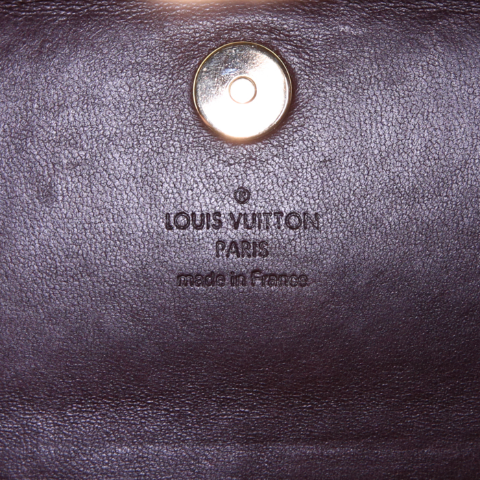 Louis Vuitton pouch in plum python - Detail D3
