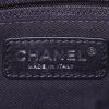 Sac à main Chanel en cuir matelassé noir et laine noire - Detail D4 thumbnail