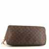 Shopping bag Louis Vuitton Neverfull modello grande in tela monogram marrone e pelle naturale - Detail D4 thumbnail