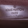 Porte ordinateur Louis Vuitton en toile damier ébène et cuir marron - Detail D3 thumbnail