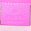Gucci shoulder bag in canvas and pink leather - Detail D3 thumbnail