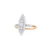 Vintage end of the 19th Century ring in pink gold,  platinium and diamonds - 00pp thumbnail