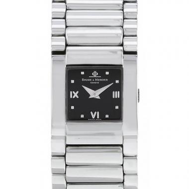Montre Baume 
Mercier Catwalk en acier Ref :  MVO45219 Vers  1990