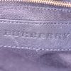 Burberry shopping bag in beige Haymarket canvas and black leather - Detail D3 thumbnail