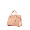 Saint Laurent Sac de jour small model handbag in varnished pink leather - 00pp thumbnail