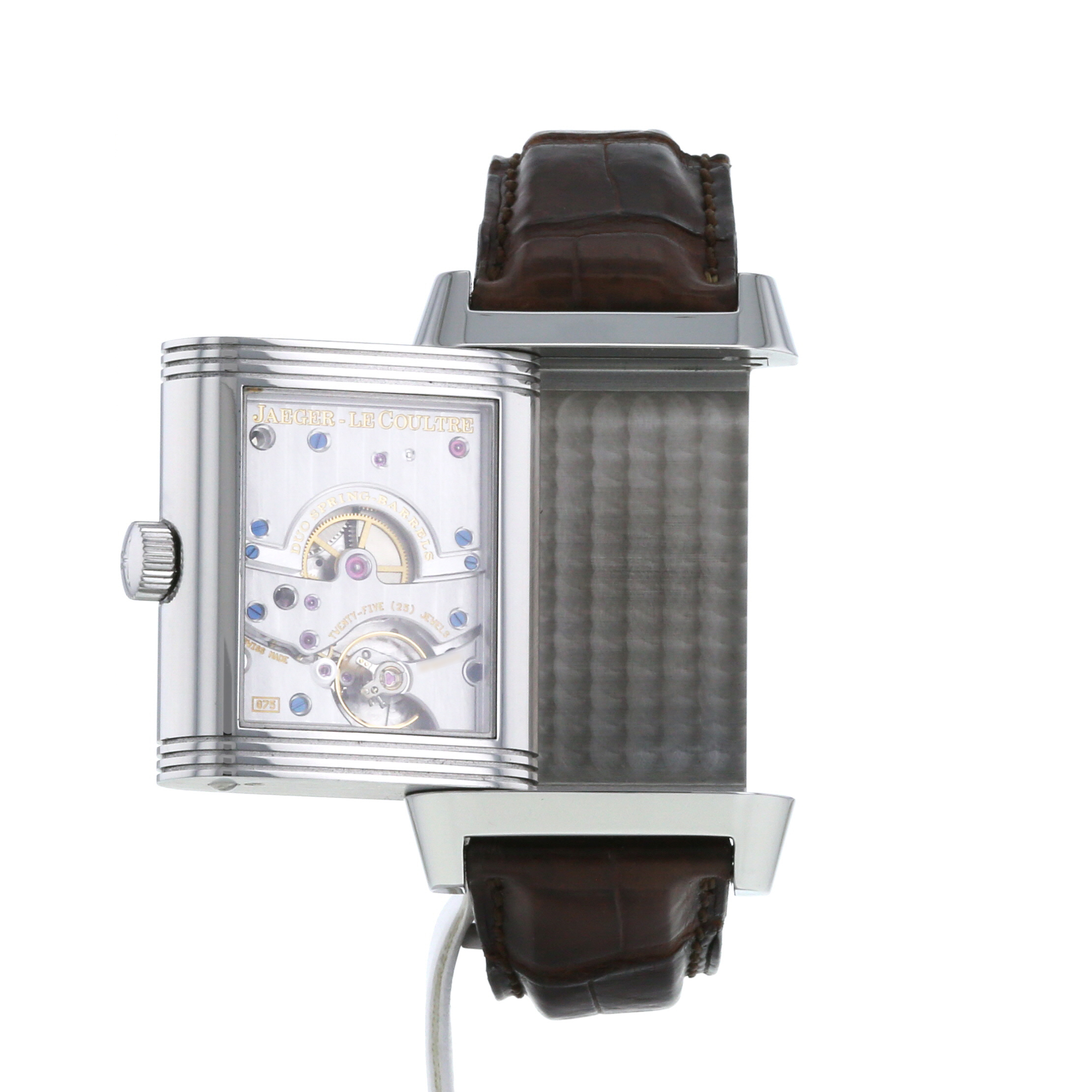 Jaeger-LeCoultre Reverso Grande Date watch in stainless steel Ref: 240815 Circa 2010 - Detail D1