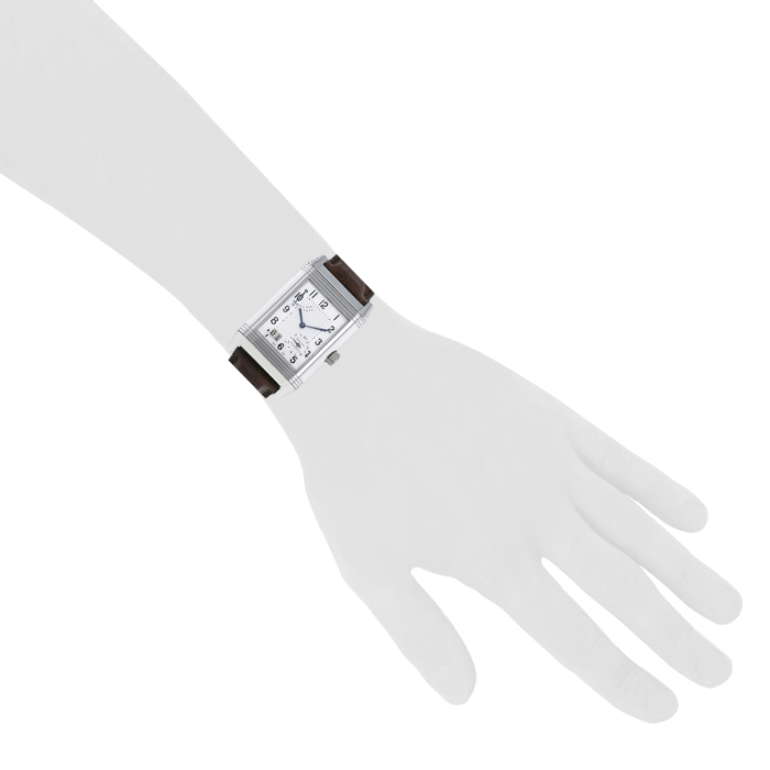 Jaeger-LeCoultre Reverso Grande Date watch in stainless steel Ref: 240815 Circa 2010 - Detail D2