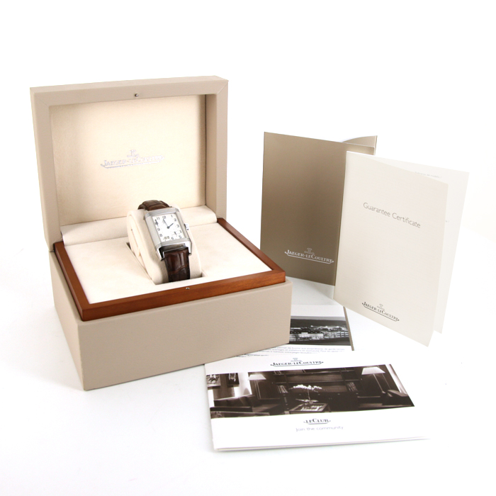 Jaeger-LeCoultre Reverso Grande Date watch in stainless steel Ref: 240815 Circa 2010 - Detail D3