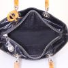 Dior Lady Dior large model handbag in black canvas - Detail D2 thumbnail