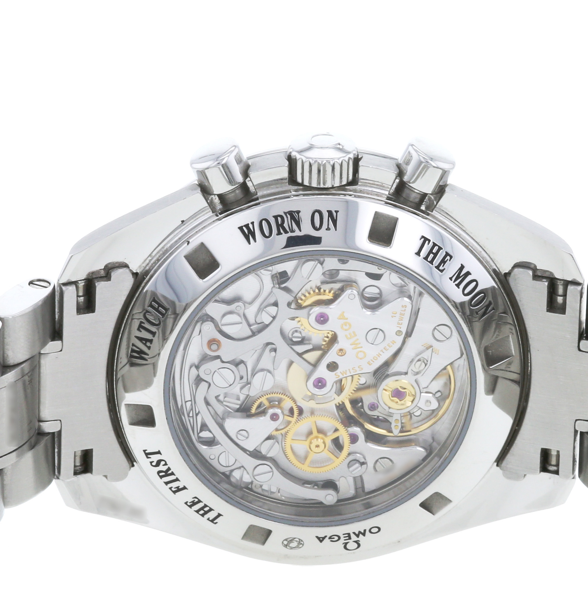 Omega Speedmaster watch in stainless steel Ref:  ST2004446 Circa  2016 - Detail D1