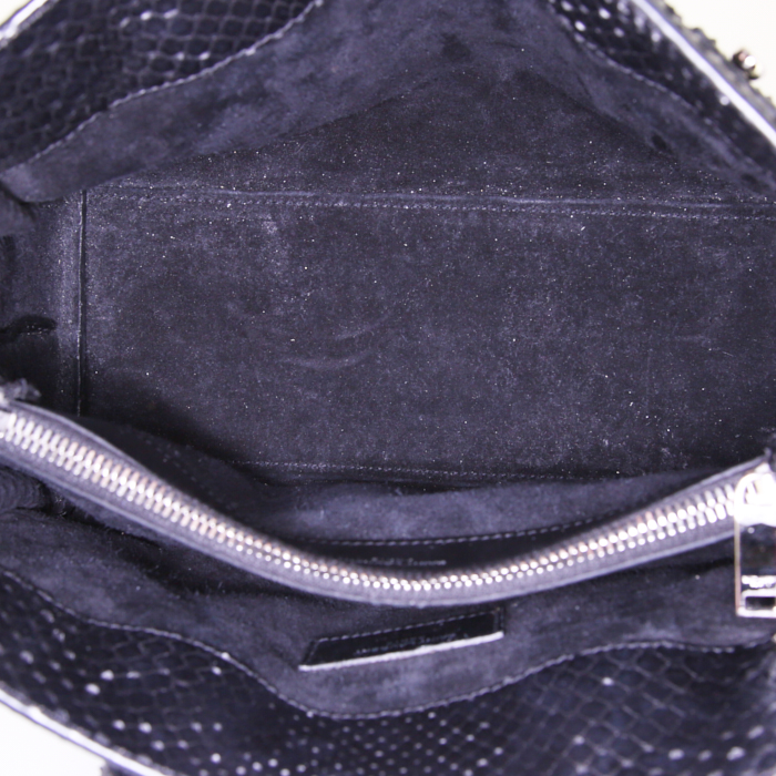 Borsa Saint Laurent Sac de jour Baby in pitone nero - Detail D3