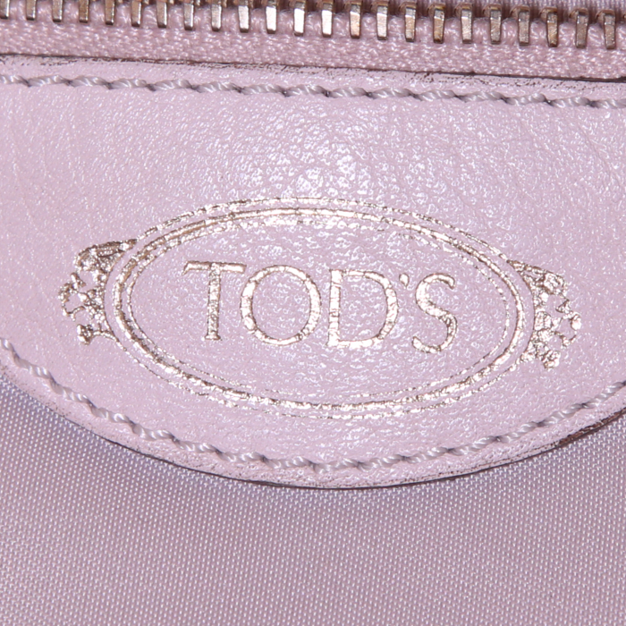 Shopping bag Tod's in pelle martellata beige - Detail D3