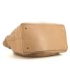 Tod's shopping bag in beige grained leather - Detail D4 thumbnail