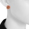 Vintage 1960's earrings in pink gold - Detail D1 thumbnail