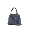 Hermes Bolide 27 cm handbag in blue ostrich leather - 00pp thumbnail