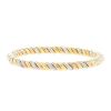 Vintage bangle in 3 golds and diamonds - 00pp thumbnail