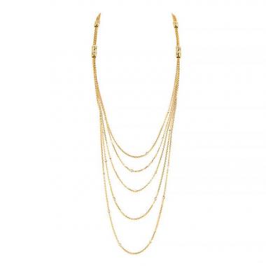 Collana lunga Boucheron Quatre Radiant Edition in oro giallo,  oro bianco e diamanti