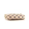 Louis Vuitton Pochette accessoires pouch in azur damier canvas and natural leather - Detail D4 thumbnail