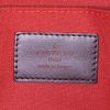 Borsa a spalla Louis Vuitton in tela a scacchi ebana e pelle marrone - Detail D3 thumbnail