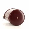 Hermes Mangeoire handbag in burgundy box leather - Detail D4 thumbnail