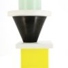 Ettore Sottsass, "Vaso" totem-vase in enamelled ceramic, model designed in 1986, signed and numbered, edited by Tendentse - Detail D3 thumbnail