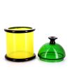 Ettore Sottsass, "Faliera" vase or lid pot, in polychrome glass, edited by Vistosi, signed and numbered, 1974/76 - Detail D1 thumbnail