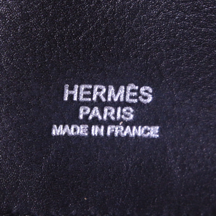 Borsa a tracolla Hermès Oxer in pelle Swift nera - Detail D4
