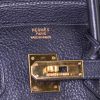 Hermes Birkin 35 cm handbag in navy blue Fjord leather - Detail D3 thumbnail