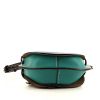 Loewe Gate shoulder bag in pigeon blue, green and black tricolor leather - Detail D5 thumbnail
