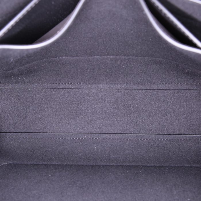 Sac à main Givenchy GV3 en cuir noir et daim noir - Detail D3