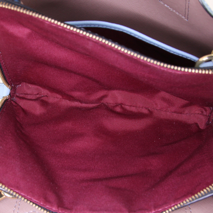 Marc Jacobs handbag in blue grained leather - Detail D3