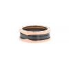 Bulgari B.Zero1 medium model ring in pink gold and ceramic, size 58 - 00pp thumbnail