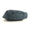 Chanel shopping bag in blue quilted leather - Detail D5 thumbnail