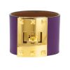 Hermès Extrême size S cuff bracelet in leather and metal - 00pp thumbnail